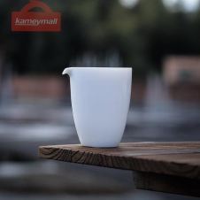 LUWU ceramic tea pitchers white chahai chinese kung fu tea accessories 200ml (White)