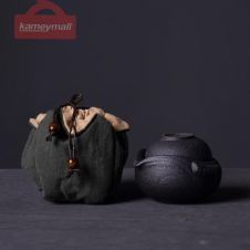 LUWU ceramic teapot gaiwan teacups for puer portable travel tea set with clotth bag