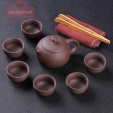 Tea set Purple Clay tea pot Chinese tea set tea ceremony home garden kung-fu-tea-set