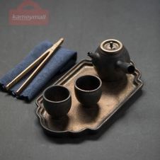 TANGPIN chinese kung fu tea sets ceramic teapot with 2 teacups and tray japanese tea set drinkware