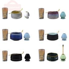 High Quality Tea Set Matcha Tea Sets Mixing Bowl Set Bamboo Ceramic Japanese Tea Ceremony Tool Combination Spoon Gift Kit