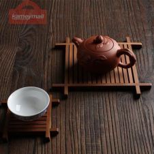 Creative Manual Coaster Teapot Mat Bamboo Mat Insulation Tea Mat Ceremony Six Gentlemen Tea Art Tea Ceremony Accessoriess