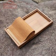 rectangle kung fu tea tray wooden saucer bamboo teapot trivets Drain Tea ceremony container Storage tray tea service set gift (T001)