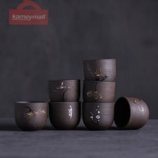 LUWU ceramic tea cup handpainted ceramic teacup chinese kung fu cup 65ml