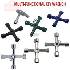 Multifunction 4 Ways Universal Triangle Wrench Key Plumber Keys Triangle For Gas Electric Meter Cabinets Bleed Radiators DBIRD