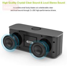 Bluetooth Speakers 2*6W Drivers Loud Stereo Sound 4000mAh Battery Wireless Portable Speaker For Travel Outdoor Party