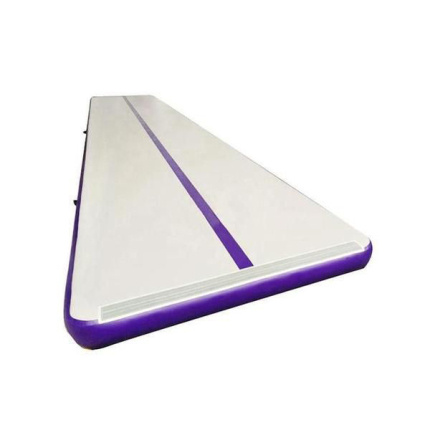 air mattress gymnastics with purple line side
